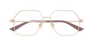 Bottega Veneta BV1332O women Rose gold Geometric Eyeglasses