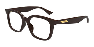 Bottega Veneta BV1334O unisex Brown Squared Eyeglasses