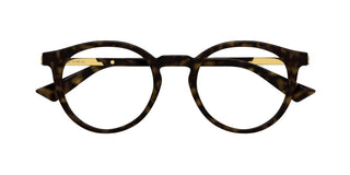 Bottega Veneta BV1335O unisex Havana Round Eyeglasses