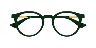 Bottega Veneta BV1335O unisex Green Round Eyeglasses