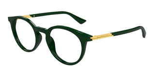 Bottega Veneta BV1335O unisex Green Round Eyeglasses