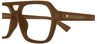 Bottega Veneta BV1336O men Brown Pilot Eyeglasses