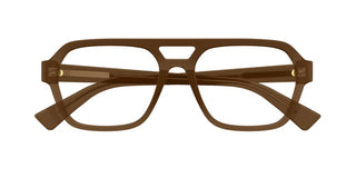 Bottega Veneta BV1336O men Brown Pilot Eyeglasses