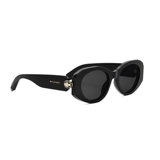 BVLGARI Serpenti Forever BV40007I women Black Oval Sunglasses