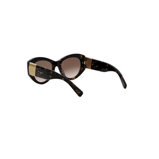 BVLGARI Tubogas BV40050I women Havana Oval Sunglasses