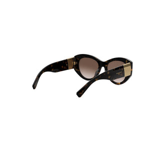 BVLGARI Tubogas BV40050I women Havana Oval Sunglasses