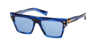 Balmain B-V unisex Blue Geometric Sunglasses