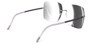 Silhouette CADAQUES 8191 women Violet Geometric Sunglasses