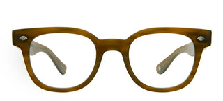 Garrett Leight CANTER men Green Geometric Eyeglasses