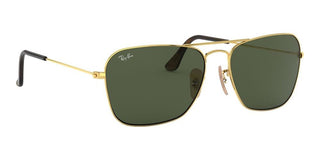 Ray-Ban CARAVAN RB 3136 unisex Gold Geometric Sunglasses