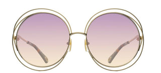 Chloé CARLINA CH0045S women Gold Round Sunglasses