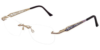 Cazal CAZAL 1284 unisex Gold Rectangle Eyeglasses