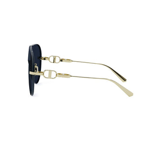 DIOR CD Chain M2U women Gold Pilot Sunglasses