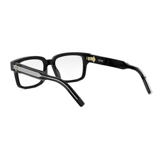 DIOR CD DiamondO S8I men Black Rectangle Eyeglasses