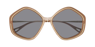 Chloé CH0061S women Brown Geometric Sunglasses