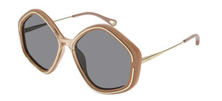 Chloé CH0061S women Brown Geometric Sunglasses