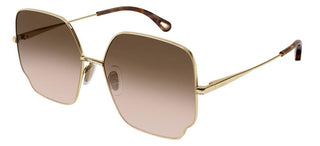 Chloé CH0092S women Gold Geometric Sunglasses