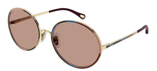 Chloé CH0100S women Gold Geometric Sunglasses