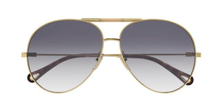 Chloé CH0113S women Gold Pilot Sunglasses