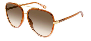 Chloé CH0129S women Brown Pilot Sunglasses