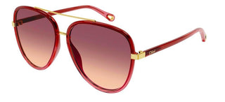 Chloé CH0129S women Red Pilot Sunglasses