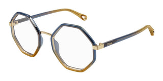 Chloé CH0132O women Blue Geometric Eyeglasses