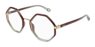 Chloé CH0132O women Brown Geometric Eyeglasses