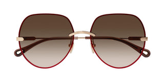 Chloé CH0135S women Red Geometric Sunglasses