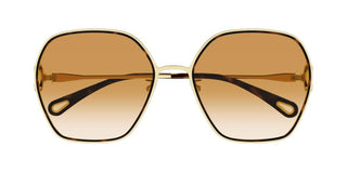 Chloé CH0146S women Gold Geometric Sunglasses