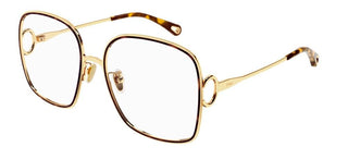 Chloé CH0147O women Havana Geometric Eyeglasses