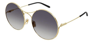 Chloé CH0166S women Gold Round Sunglasses