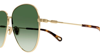 Chloé CH0177S women Gold Pilot Sunglasses