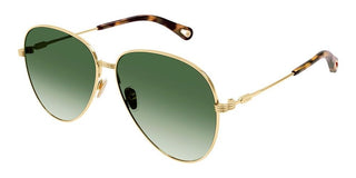 Chloé CH0177S women Gold Pilot Sunglasses