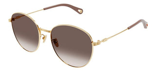 Chloé CH0181SK women Gold Round Sunglasses