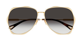 Chloé CH0183S women Gold Geometric Sunglasses