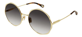 Chloé CH0184S women Gold Round Sunglasses