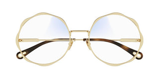 Chloé CH0185S women Gold Round Sunglasses