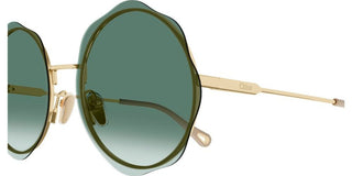 Chloé CH0202S women Gold Round Sunglasses