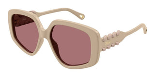 Chloé CH0210S women Brown Squared Sunglasses