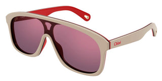 Chloé CH0212S women White Shield Sunglasses