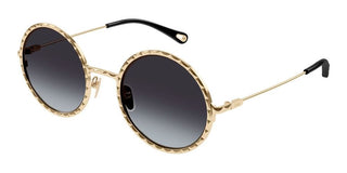 Chloé CH0230S women Gold Round Sunglasses