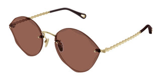 Chloé CH0253S women Gold Cat Eye Sunglasses