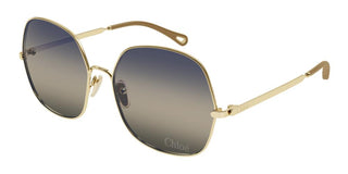 Chloé CH0282S women Gold Squared Sunglasses