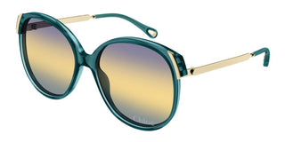 Chloé CH0285S women Green Squared Sunglasses