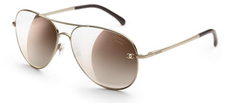 CHANEL CH 4189TQ women Gold Pilot Sunglasses