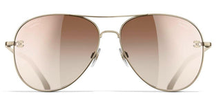 CHANEL CH 4189TQ women Gold Pilot Sunglasses