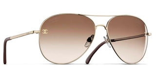 CHANEL CH 4189TQ women Gold Pilot Sunglasses