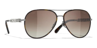 CHANEL CH 4284B women Black Pilot Sunglasses