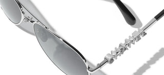 CHANEL CH 4284B women Silver Pilot Sunglasses