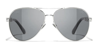 CHANEL CH 4284B women Silver Pilot Sunglasses